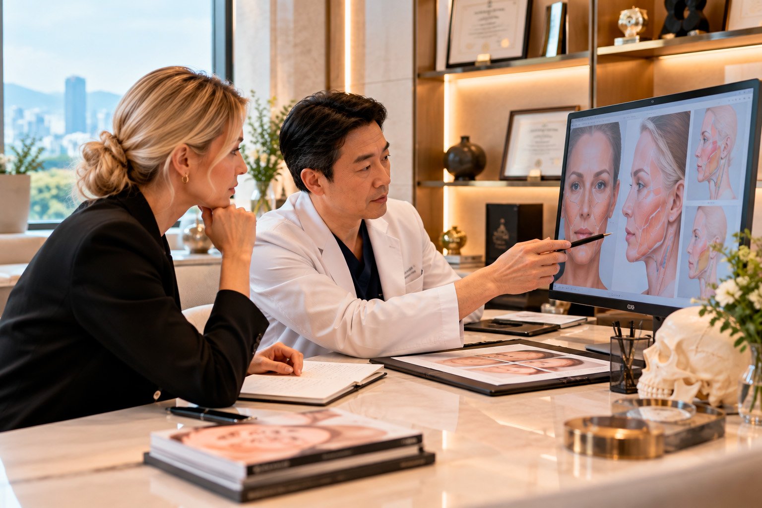 Consultation with a Korean plastic surgeon