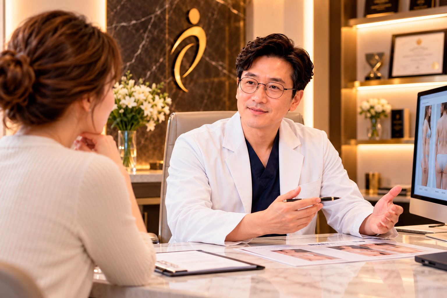 Consultation with a Korean plastic surgeon
