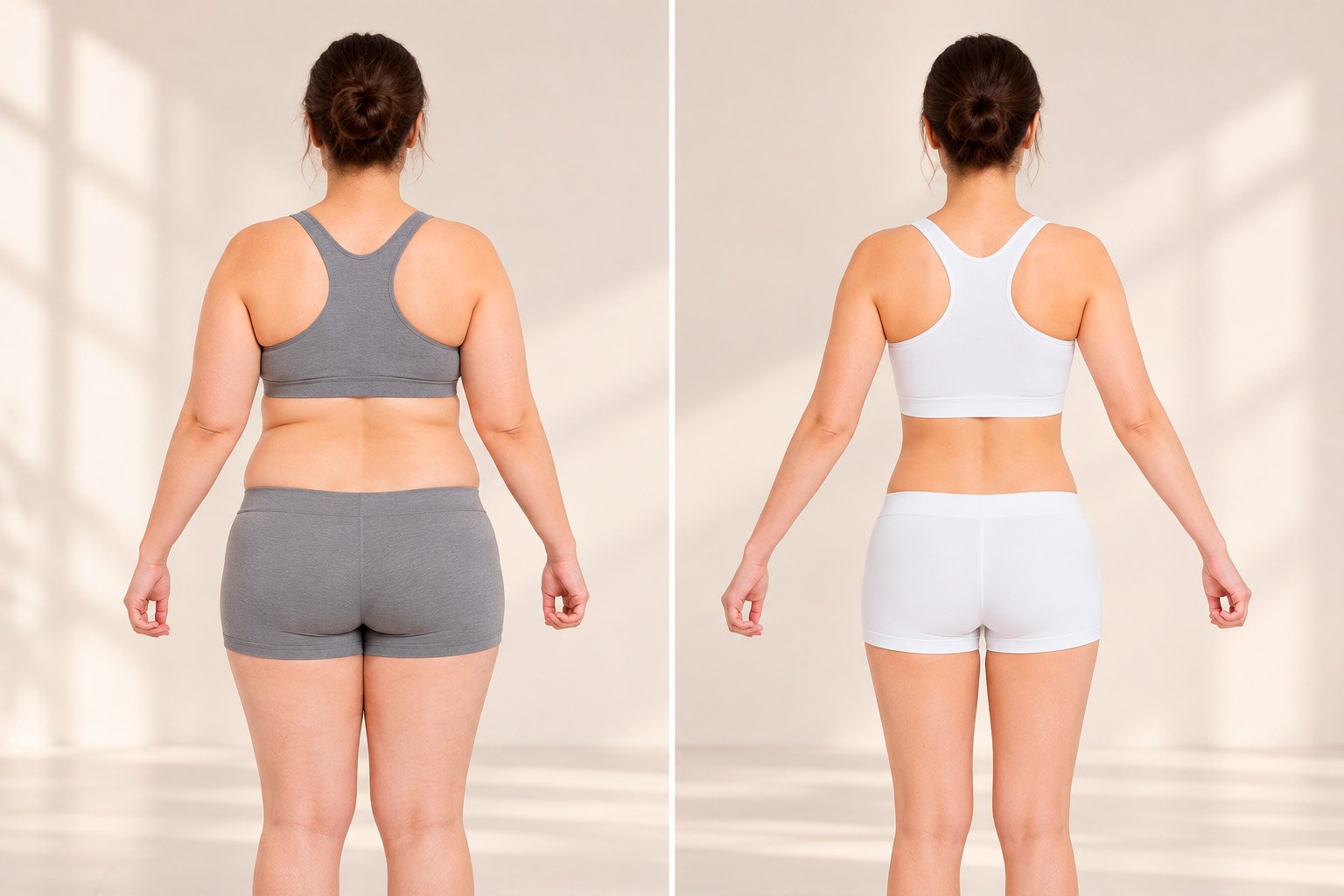Illustrative body contour changes after weight loss